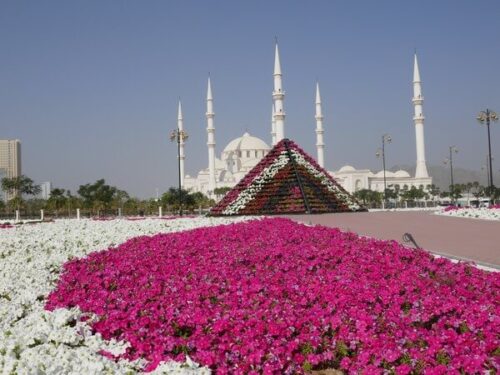 טיול לדובאי, המסגד הגדול בנסיכות פוג'ירה Fujairah מסגד שייך זאייד - Sheikh Zayed mosque