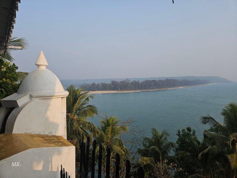 Fort Tiracol overlooking the sea in North Goa, India