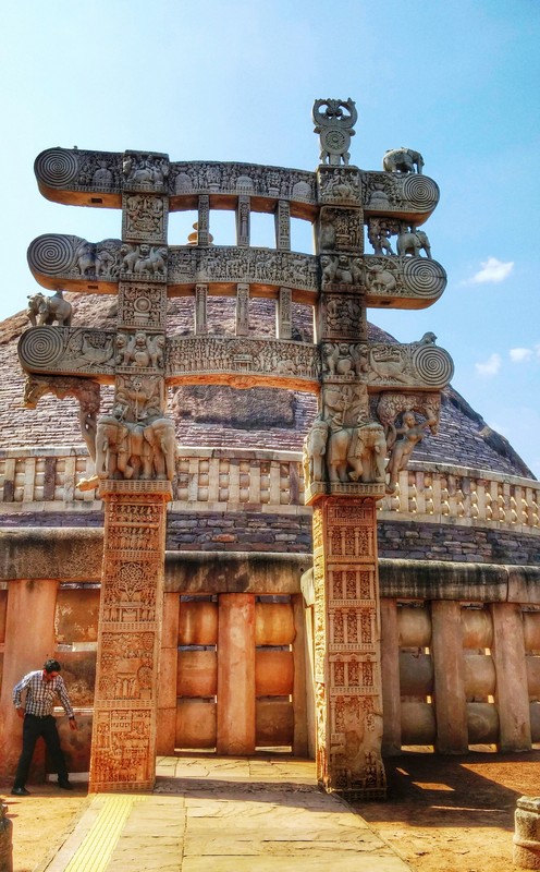 Sanchi Stupa is a Buddhist complex, famous for its Great Stupa